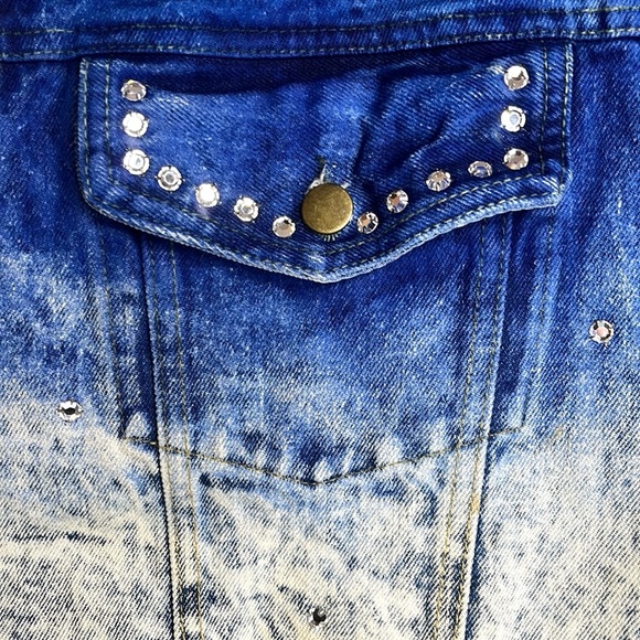 Jean Vest Atlantic City Airbrush Colorful Gambling Size XL - Picture 2 of 16